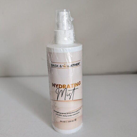 Bask & Lather Hydrating Mist Detangling Spray 8 oz New SEALED - Picture 2 of 8